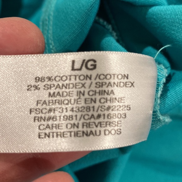 Unknown brand soft turquoise jacket size L - Picture 8 of 9